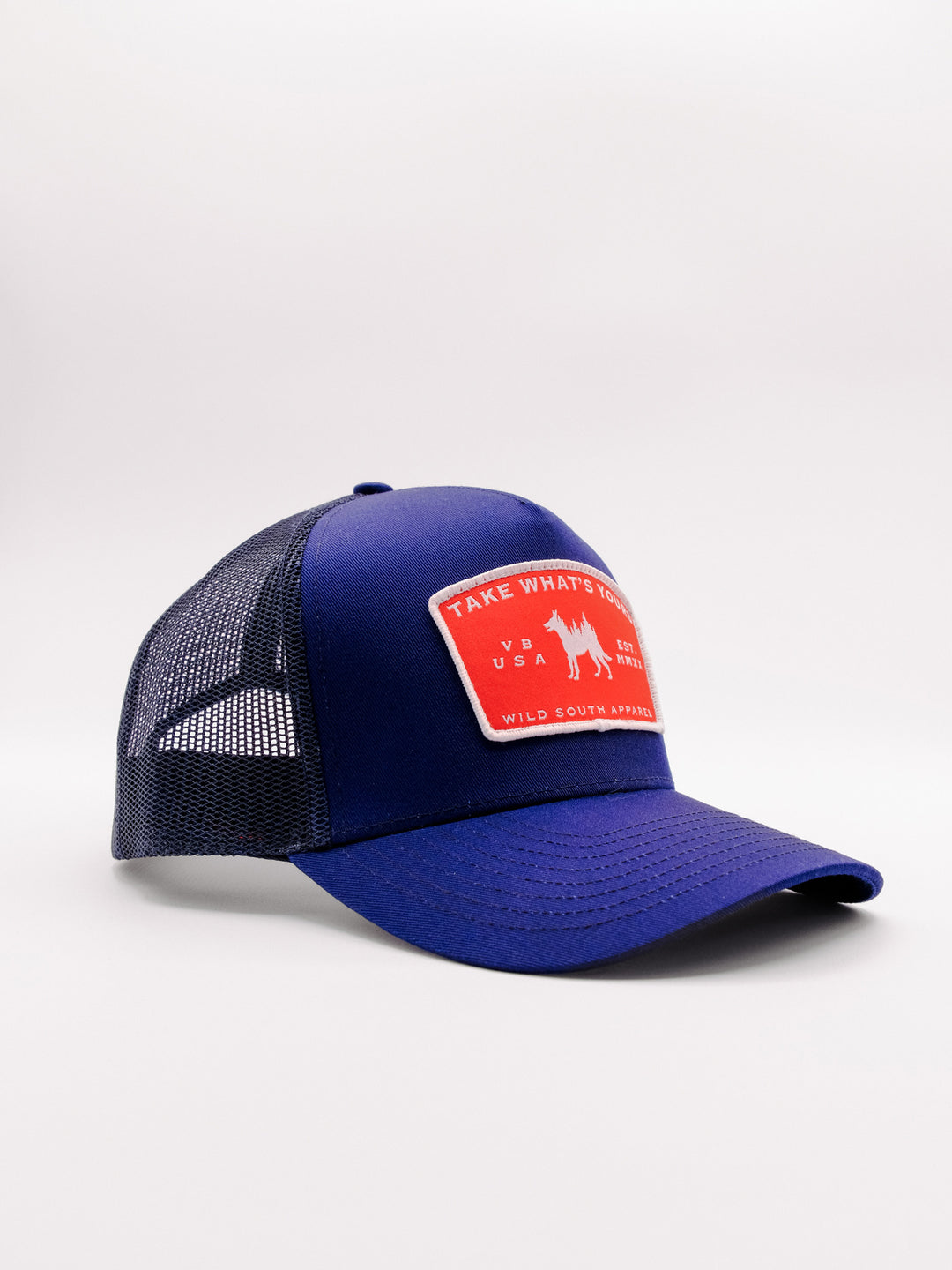 Navy Blue Mesh Trucker Hat