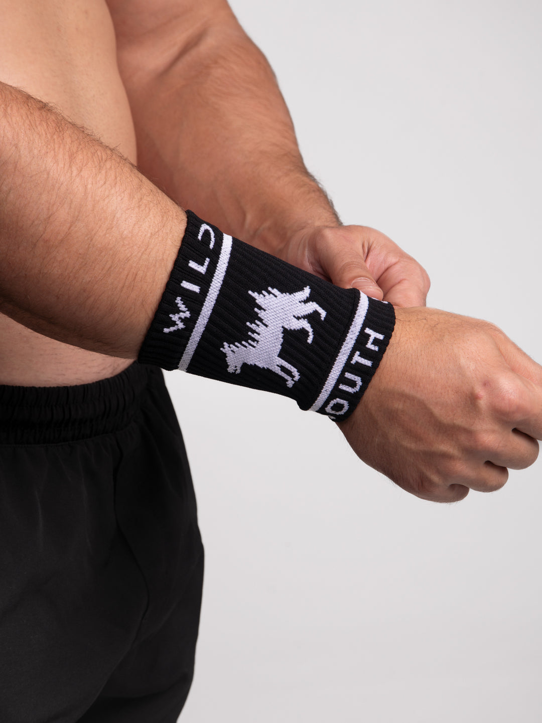 Black/White Wristband - Wild South Apparel