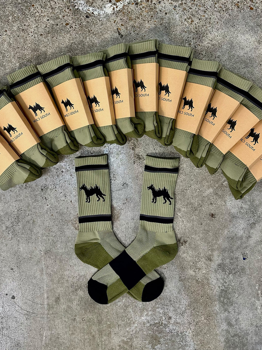 Logo Crew Socks - Wild South Apparel