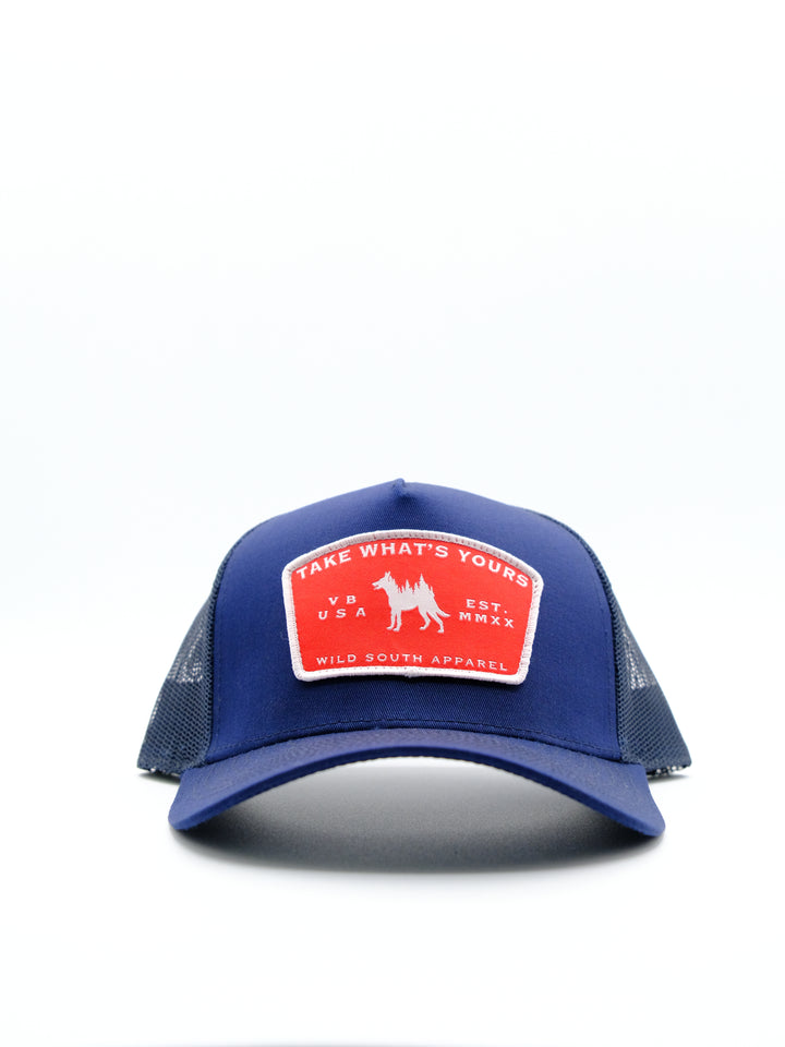 Navy Trucker Hat - Wild South Apparel