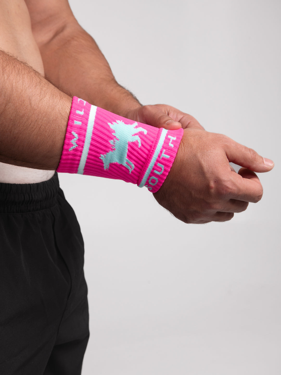 Neon Pink/Blue Wristband - Wild South Apparel