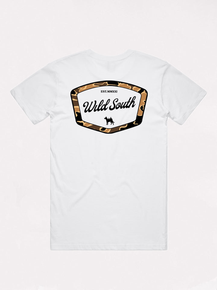 Duck Camo Patch Tee - Wild South Apparel