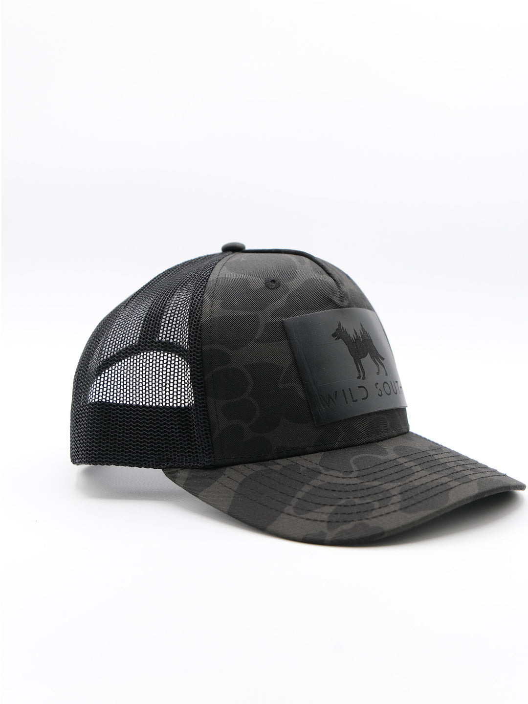 Black Duck Camo Leather Patch