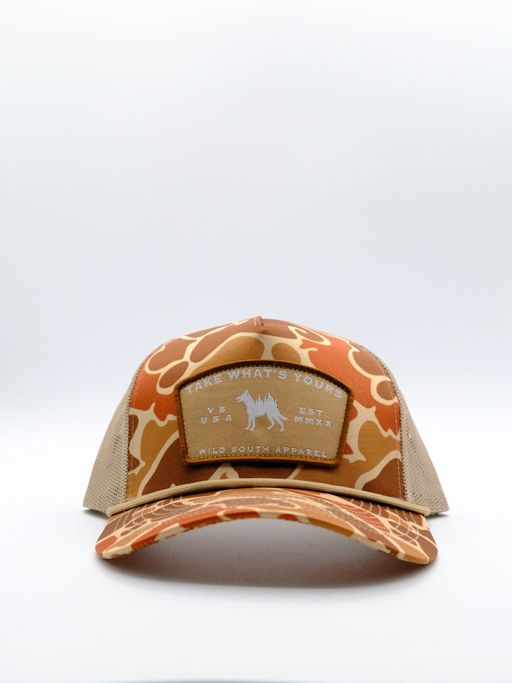 Duck Camo Trucker Rope Hat