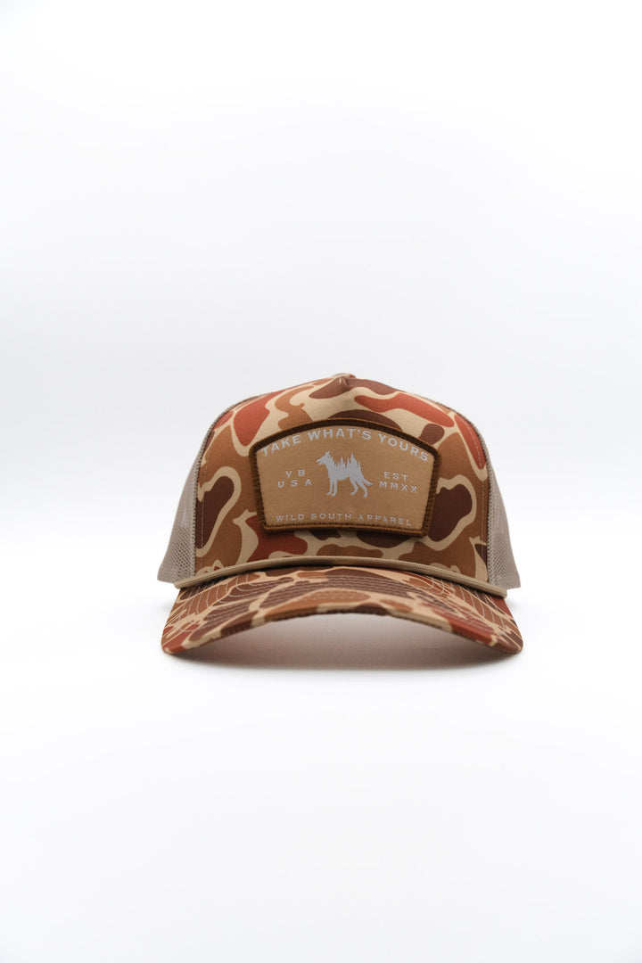 Duck Camo Trucker Rope Hat