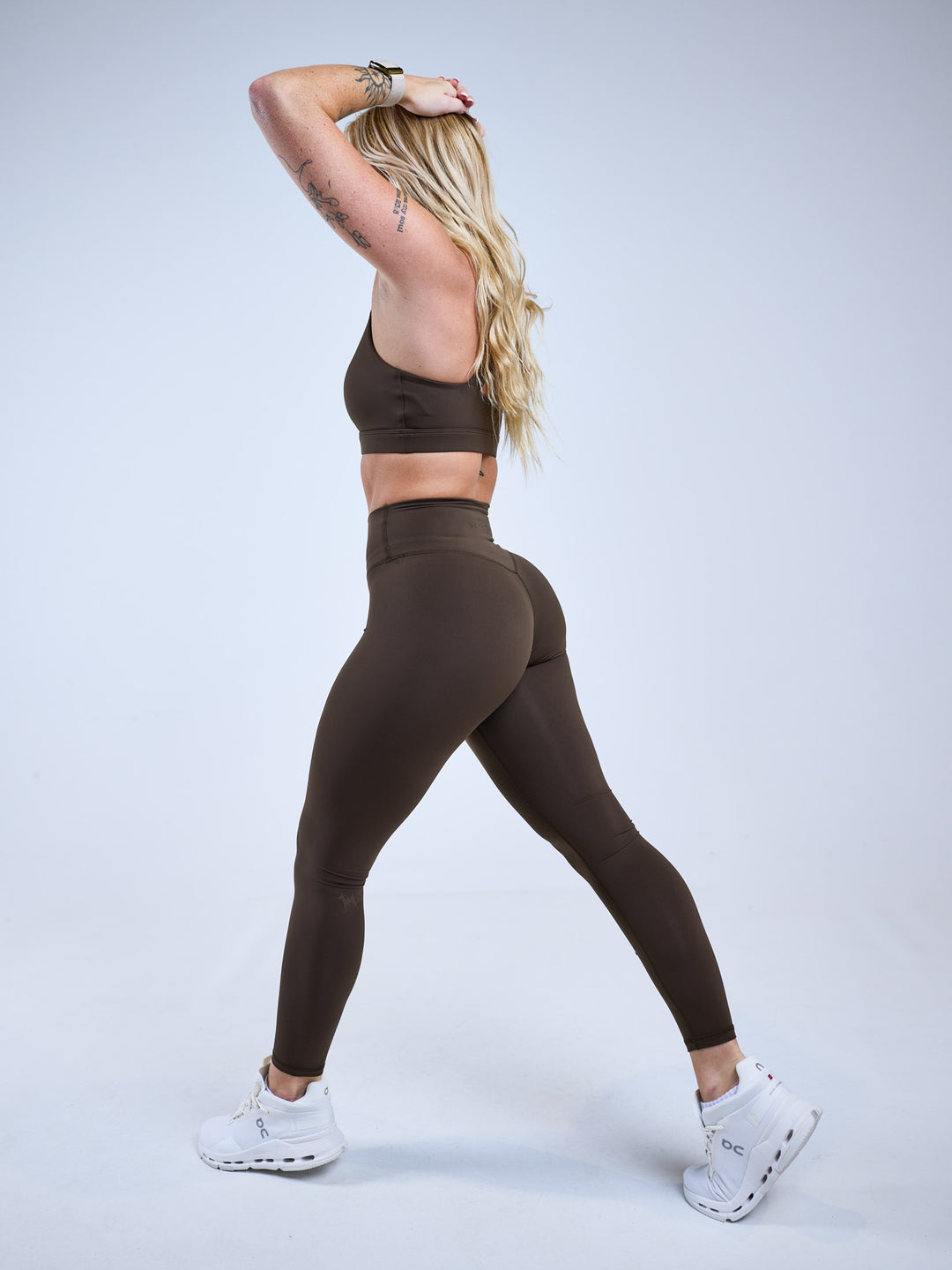 Wild South Apparel Infinity Legging in Sea Walnut – squat-proof, pet hair resistant 7/8 leggings – 