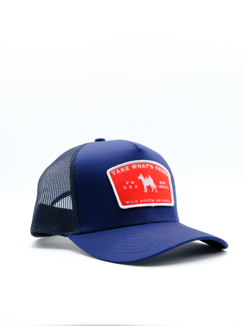 Navy Trucker Hat - Wild South Apparel